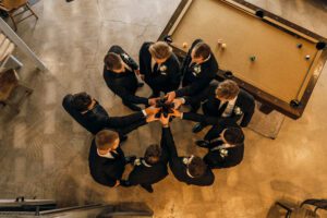groomsmen cheers