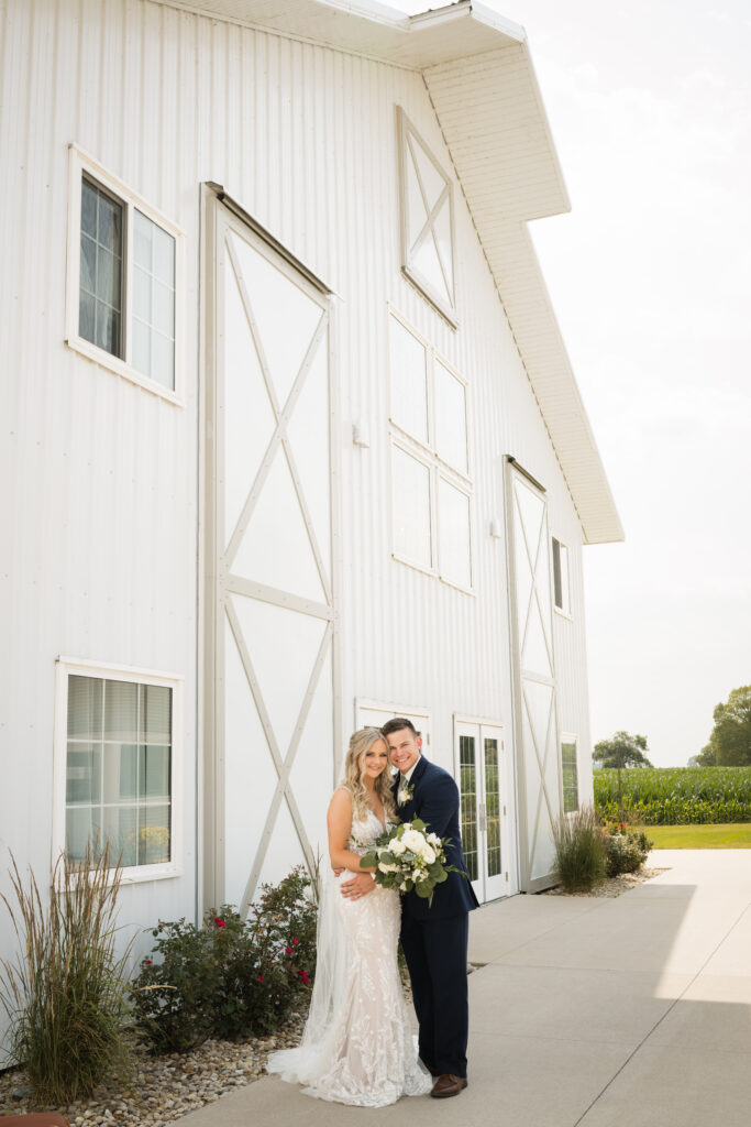 Couples celebrating at Fairview Acres Barn